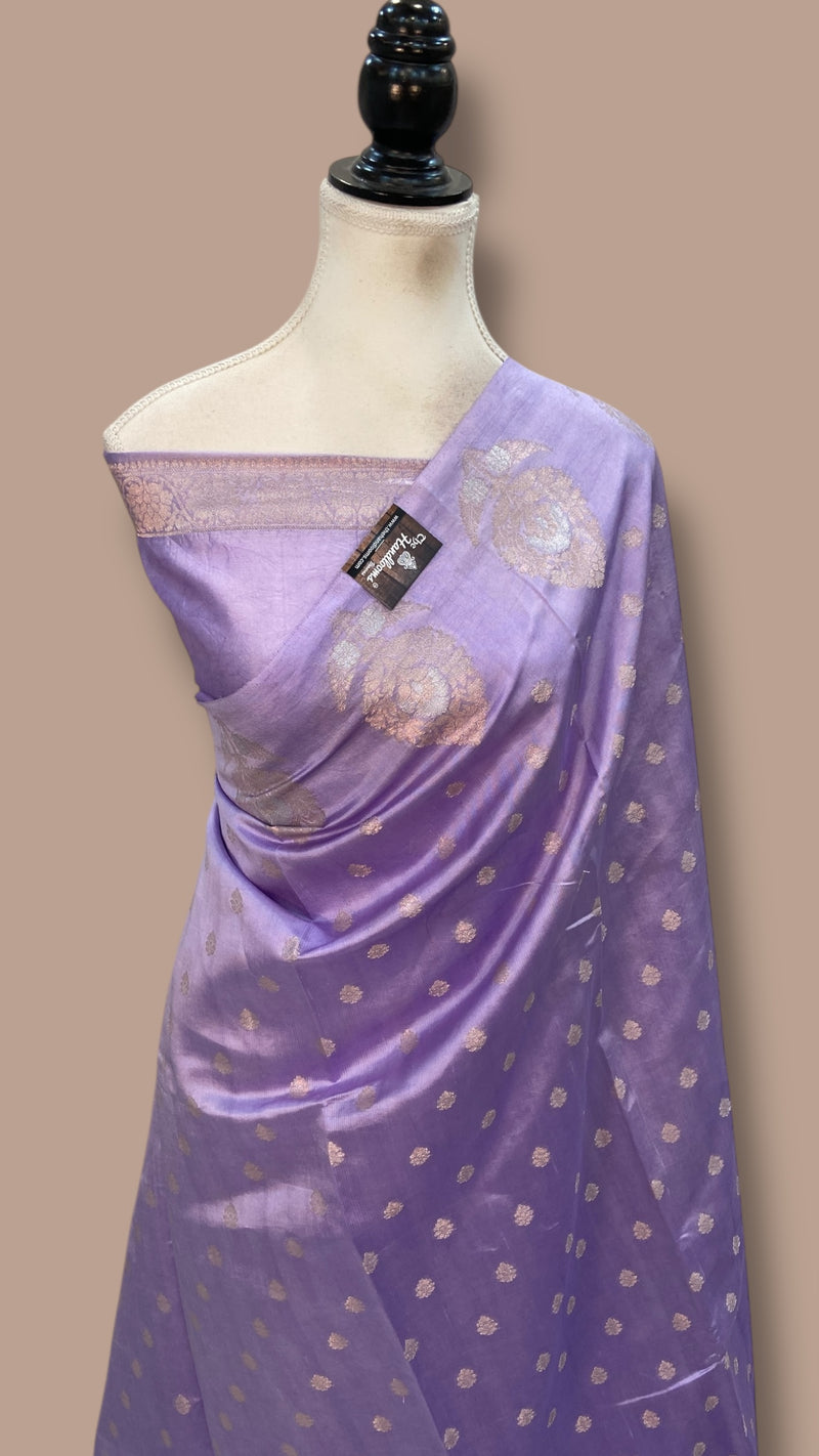 Pure Mango Silk Banarasi Handlokom Saree
