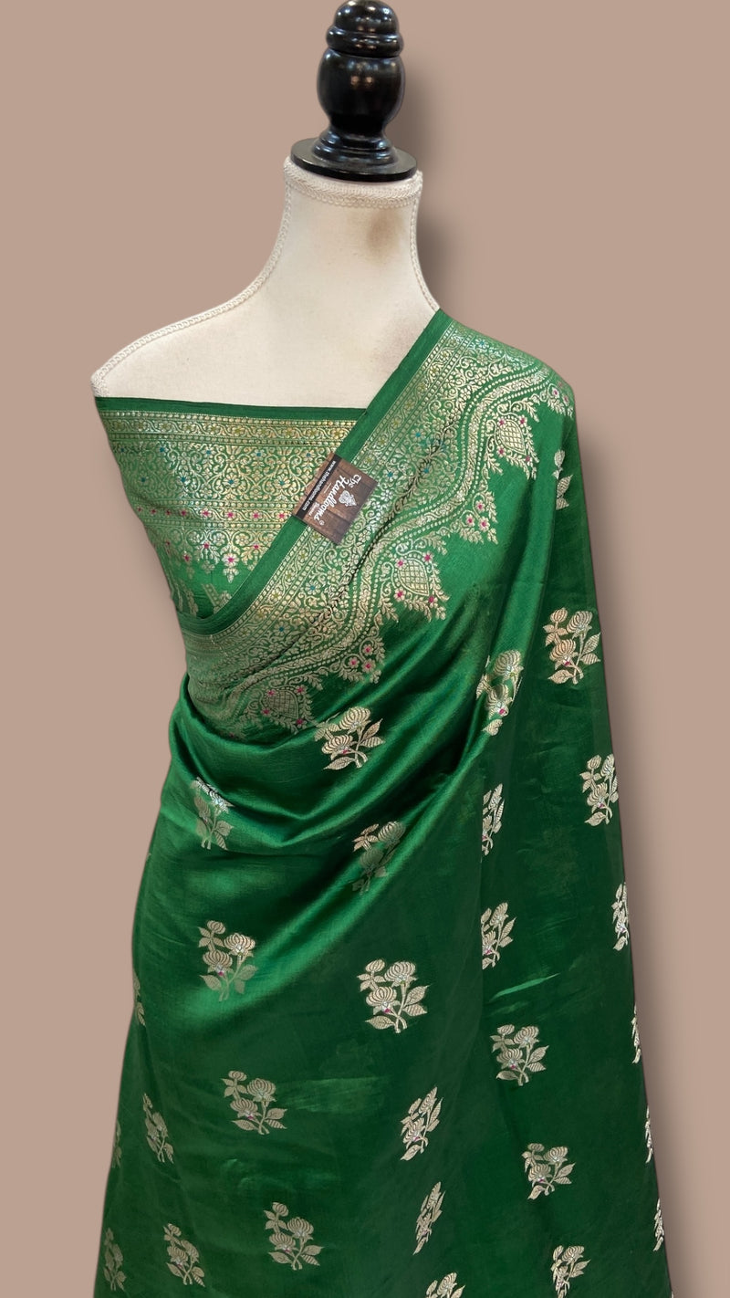 Pure Dupion Silk Banarasi Saree