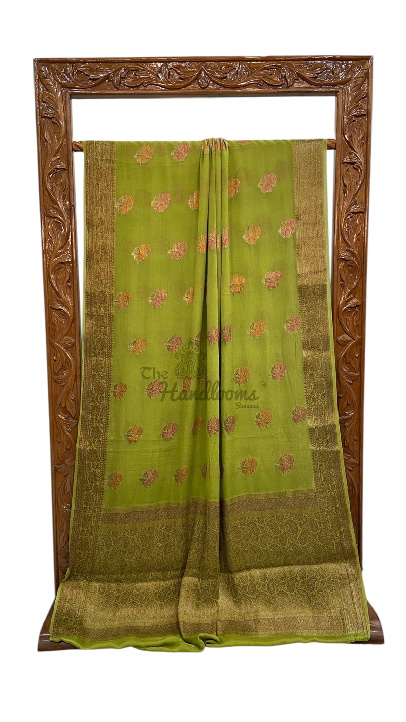 Pure Chiffon Khaddi Banarasi Saree