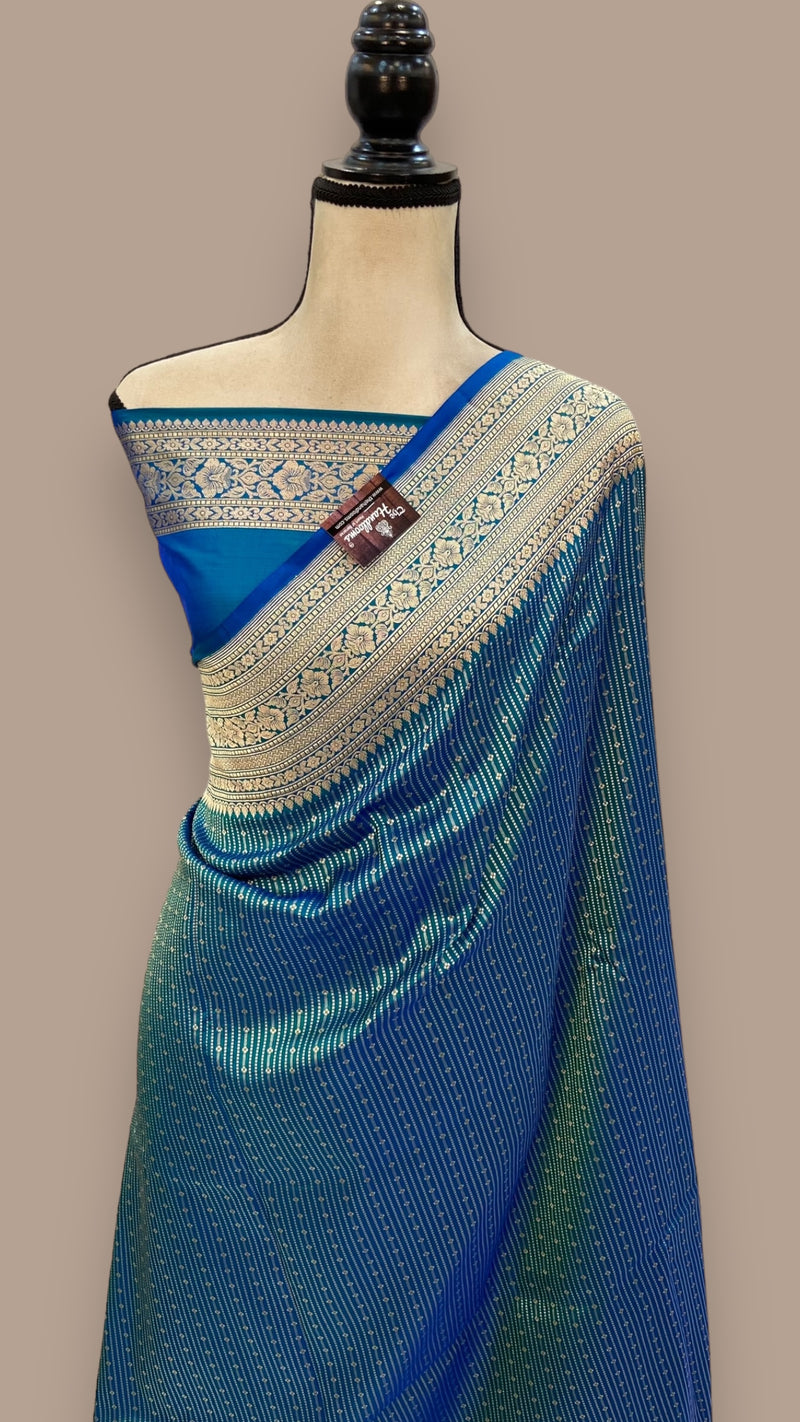 Pure Katan Silk Banarasi Handloom Saree - Tanchui Brocade - The Handlooms