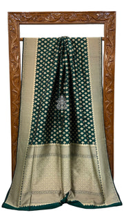 Pure Katan Silk Banarasi Handloom Saree - All Over Jaal Work - The Handlooms
