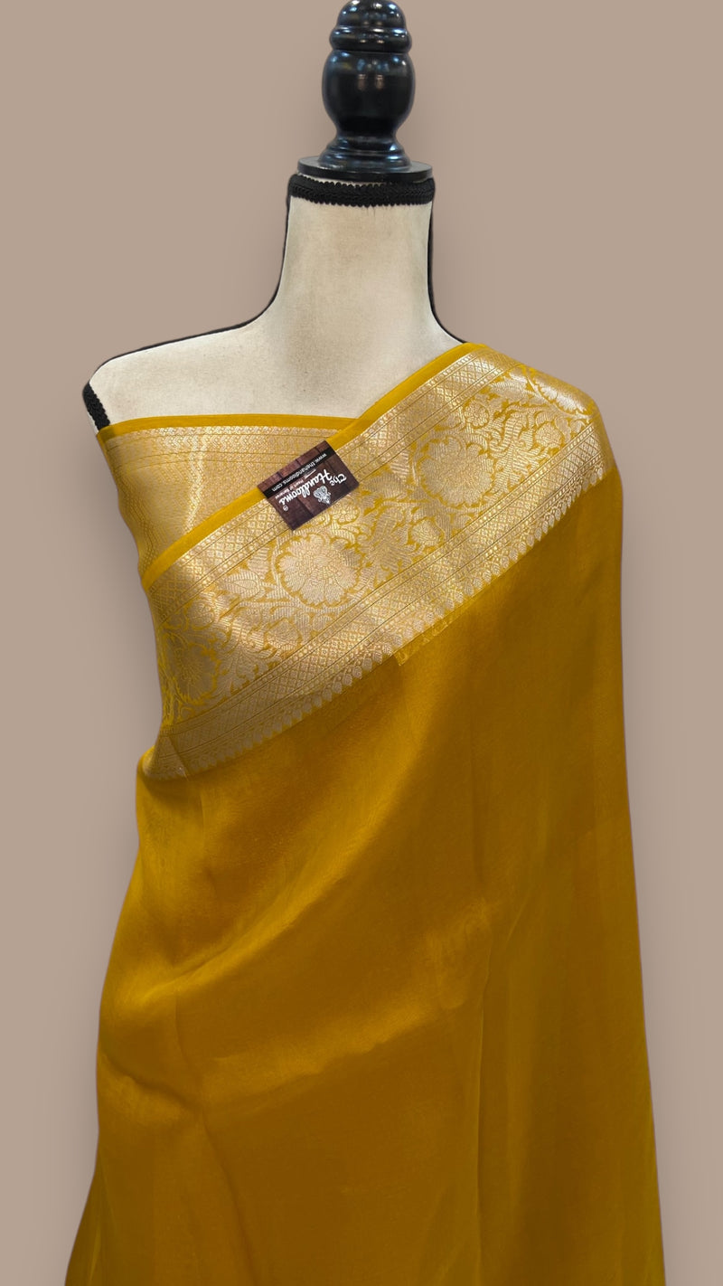 Pure Kora Handloom Banarasi Saree - The Handlooms