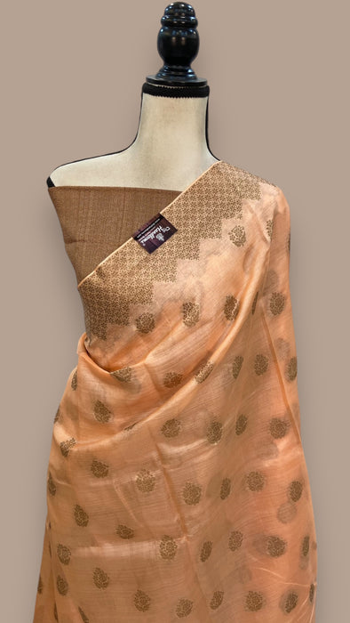 Pure Tussar Silk Handloom Banarasi Saree