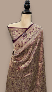 Pure Katan Silk Banarasi Handloom Saree - Tanchui Brocade - The Handlooms