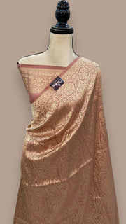 Pure Katan Silk Banarasi Handloom Saree - Tanchui Brocade - The Handlooms