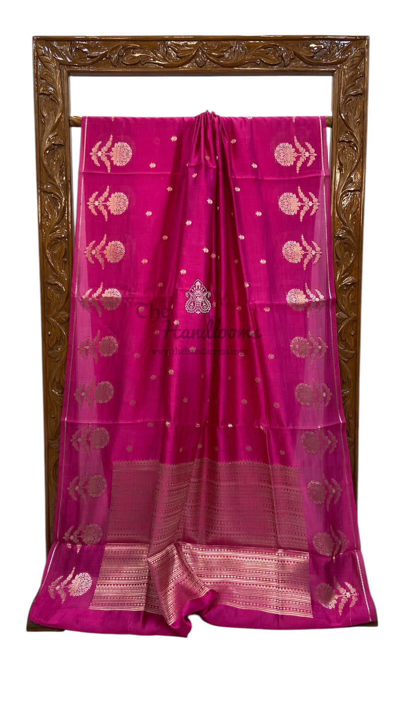 Pure Mango Silk Banarasi Handloom Saree - The Handlooms