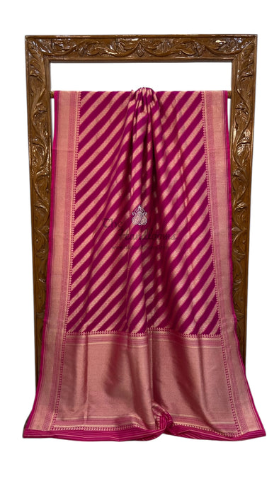 Pure Katan Silk Banarasi Handloom Saree - Tanchui Brocade With Meenakari