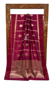 Pure Mango Silk Banarasi Handloom Saree - The Handlooms