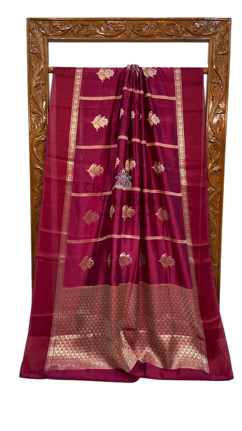 Pure Mango Silk Banarasi Handloom Saree - The Handlooms