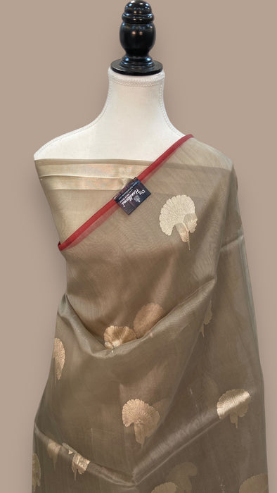 Pure Kora Handloom Banarasi Saree