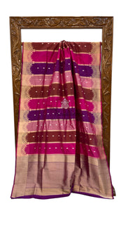 Pure Katan Silk Banarasi Handloom Saree - Rangkat - The Handlooms