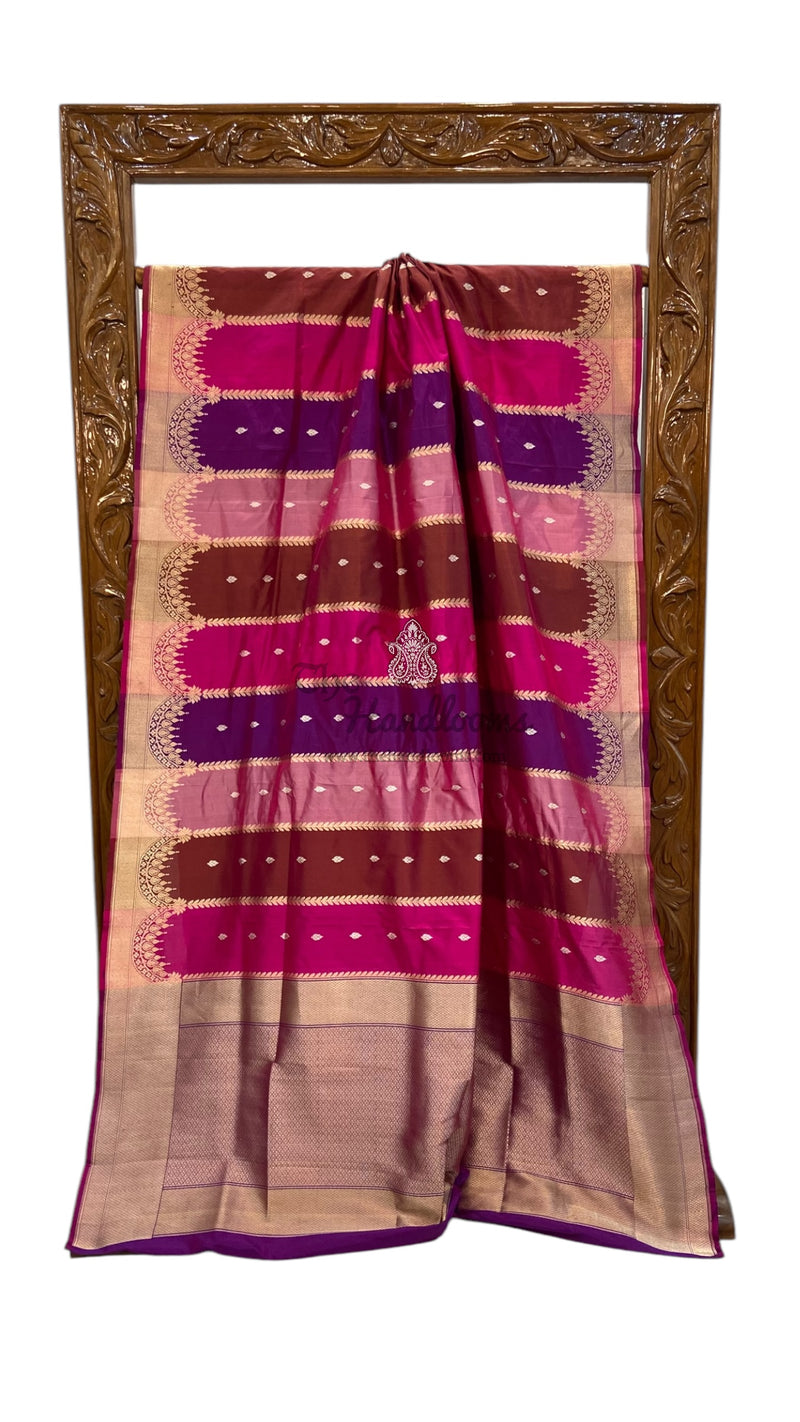 Pure Katan Silk Banarasi Handloom Saree - Rangkat - The Handlooms