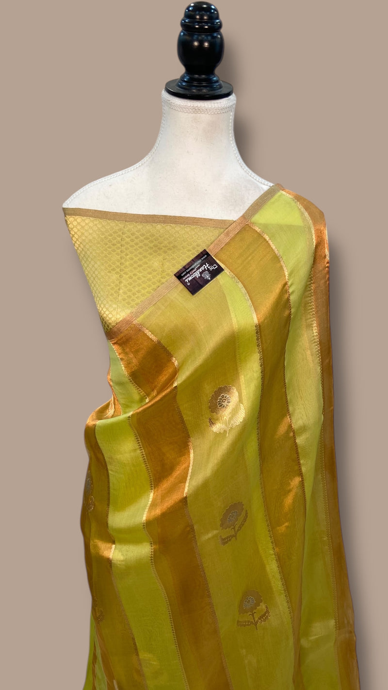 Pure Kora Handloom Banarasi Saree - The Handlooms
