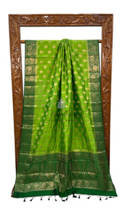 Pure Chiniya Silk Handloom Banarasi Saree - The Handlooms
