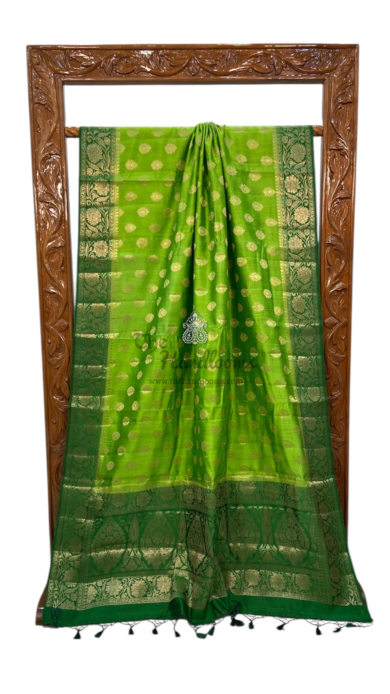 Pure Chiniya Silk Handloom Banarasi Saree - The Handlooms