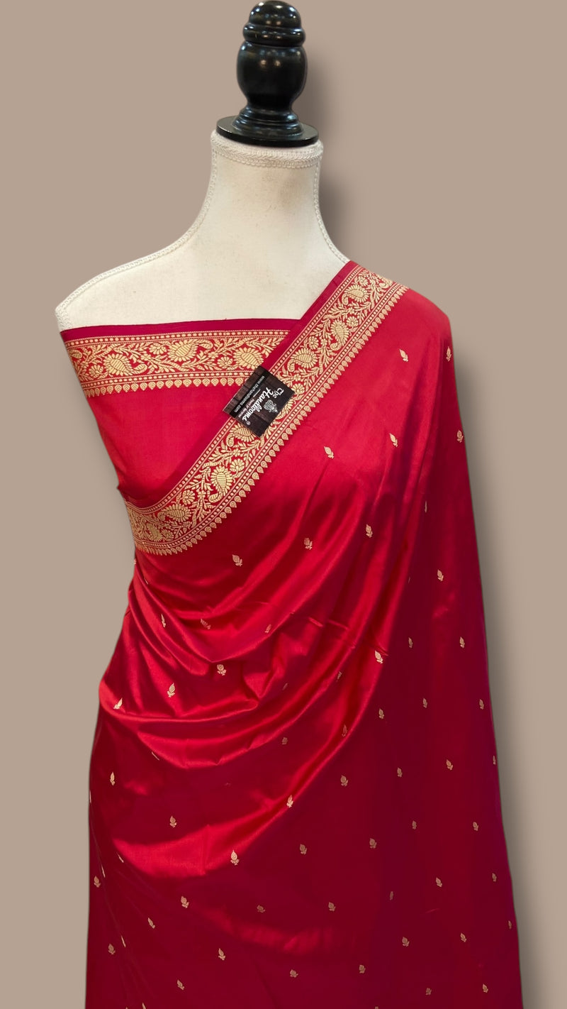 Pure Katan Silk Banarasi Handloom Saree - The Handlooms