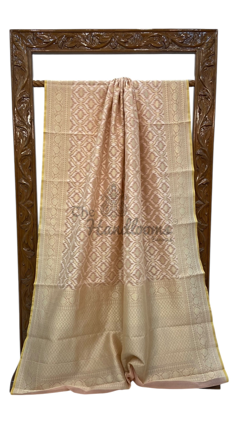 Pure Cotton Tissue Banarasi Handloom Saree - The Handlooms