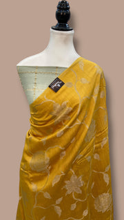 Moonga Silk Handloom Banarasi Saree - The Handlooms