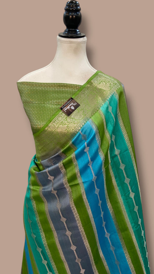 Pure Chiniya Silk Handloom Banarasi Saree - The Handlooms