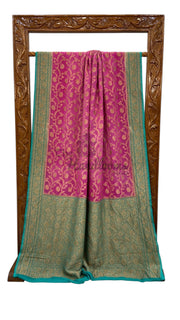 Pure Khaddi Georgette Handloom Banarasi Saree - The Handlooms