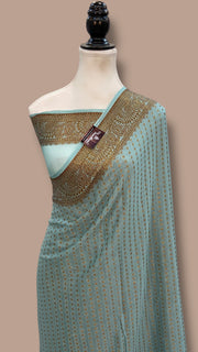 Pure Chiffon Khaddi Banarasi Saree - The Handlooms