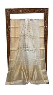 Pure Kora Handloom Banarasi Saree - The Handlooms