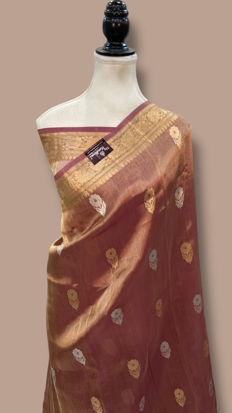 Pure Kora Handloom Banarasi Saree - The Handlooms