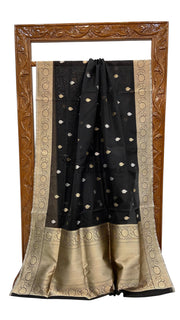Pure Kora Handloom Banarasi All Over Kadua Motifs Saree - The Handlooms