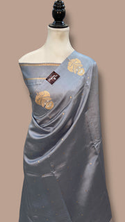 Pure Katan Silk Banarasi Handloom Saree - All Over Kadua Motifs - The Handlooms
