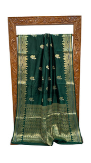 Pure Mango Silk Banarasi Handloom Saree - The Handlooms