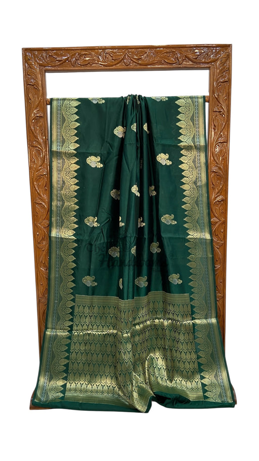 Pure Mango Silk Banarasi Handloom Saree - The Handlooms