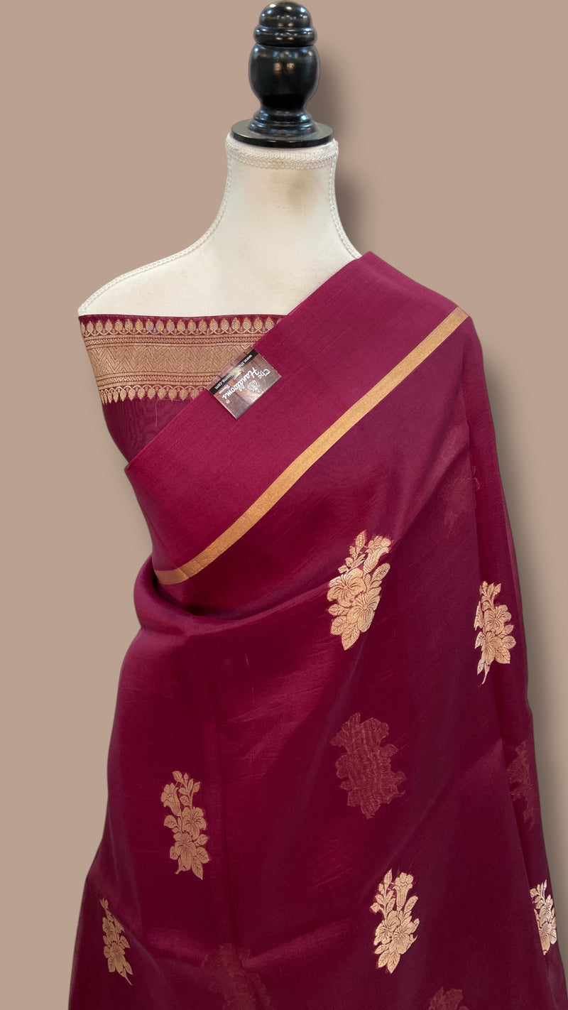 Pure Kora Handloom Banarasi Saree - The Handlooms