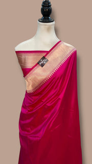 Pure Katan Silk Banarasi Handloom Saree - Meenakari - The Handlooms