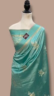 Pure Mango Silk Banarasi Handlokom Saree - The Handlooms