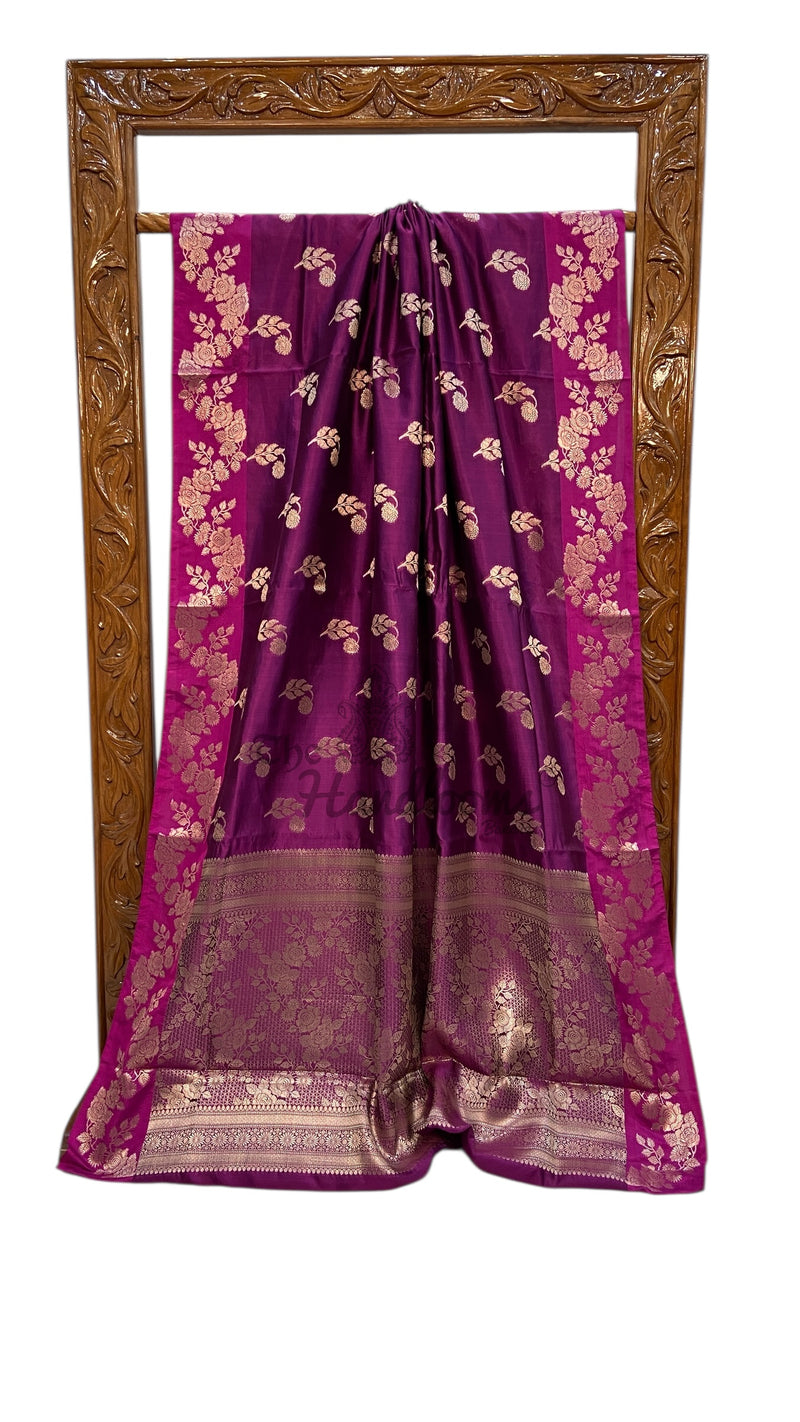 Pure Mango Silk Banarasi Handloom Saree - The Handlooms