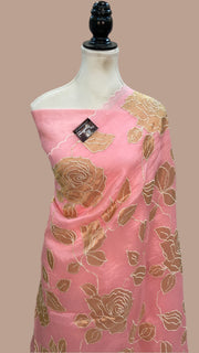 Pure Organza Handloom Banarasi Saree - Handwork - The Handlooms