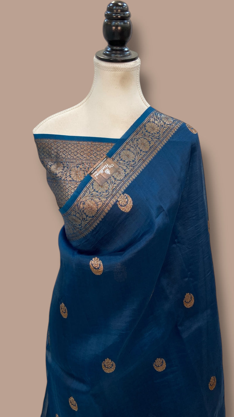 Pure Kora Handloom Banarasi Saree