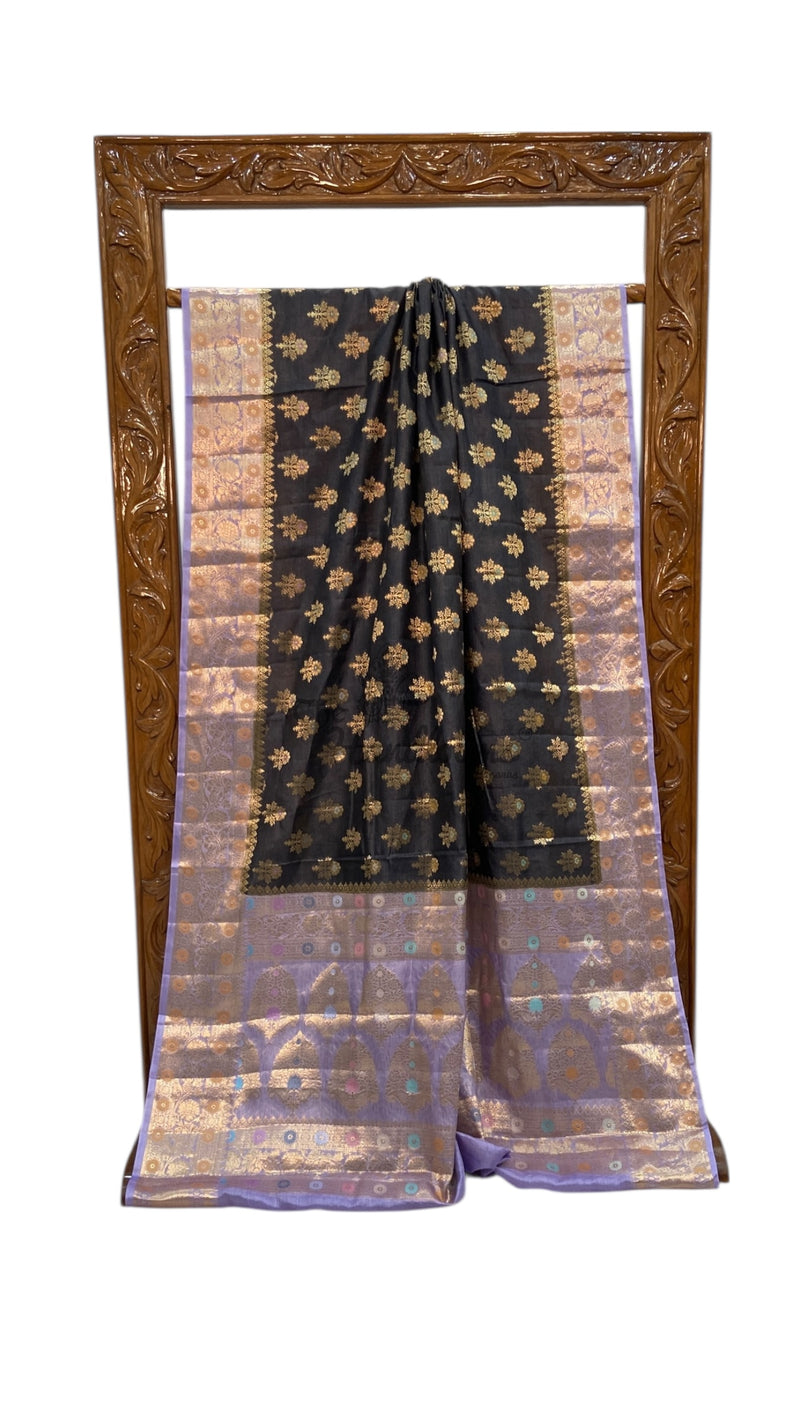Pure Tussar Silk Handloom Banarasi Saree - The Handlooms