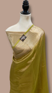 Pure Kora Tissue Handloom Banarasi Saree - The Handlooms