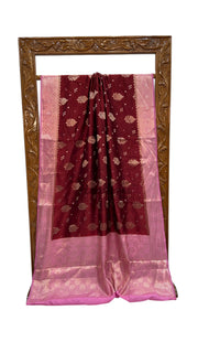 Pure Chiniya Silk Khaddi Handloom Banarasi Saree - The Handlooms