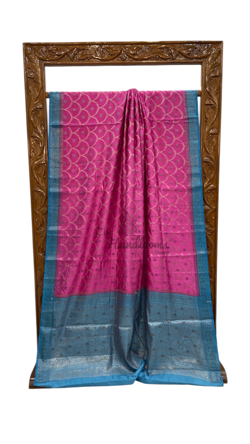 Pure Chiniya Silk Handloom Banarasi Saree - The Handlooms