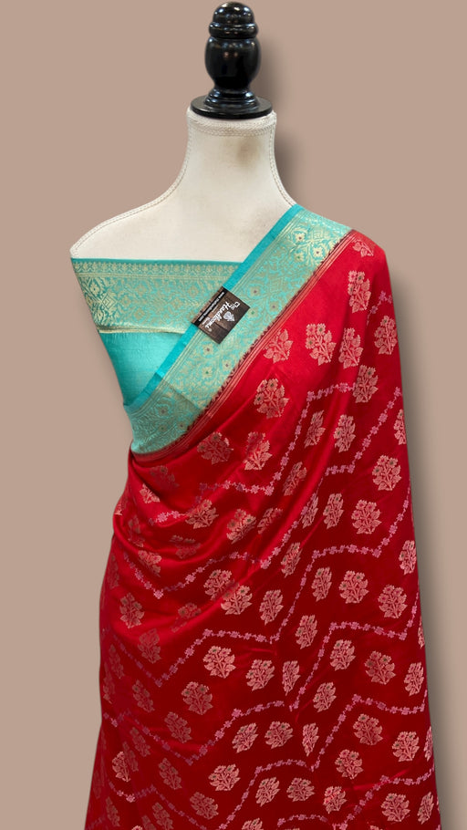 Pure Chiniya Silk Handloom Banarasi Saree - The Handlooms