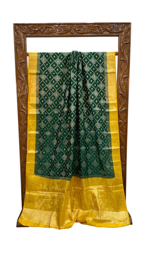 Pure Chiniya Silk Handloom Banarasi Saree - The Handlooms
