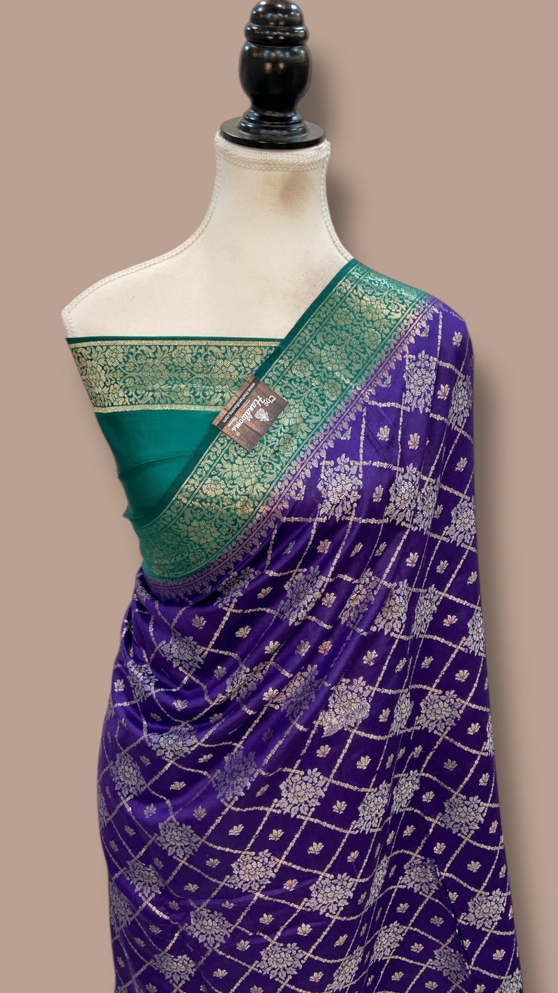 Pure Chiniya Silk Handloom Banarasi Saree - The Handlooms