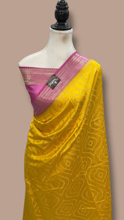 Pure Chiniya Silk Handloom Banarasi Saree - The Handlooms