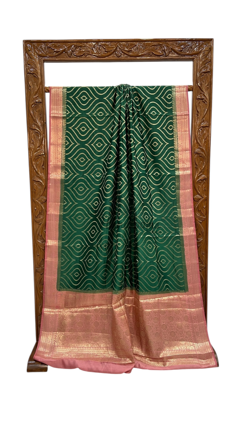 Pure Chiniya Silk Handloom Banarasi Saree - The Handlooms
