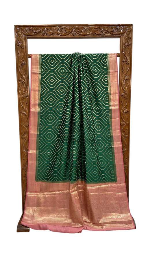 Pure Chiniya Silk Handloom Banarasi Saree - The Handlooms