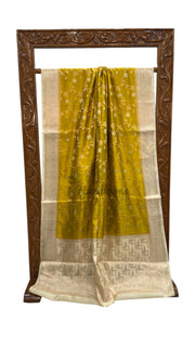 Pure Mango Silk Banarasi Handloom Saree - The Handlooms