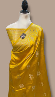 Pure Dupion Silk Banarasi Saree - The Handlooms