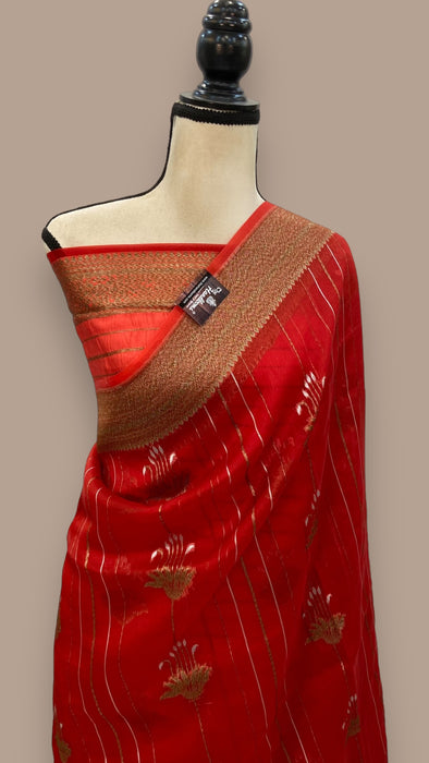 Pure Kora Handloom Banarasi Saree